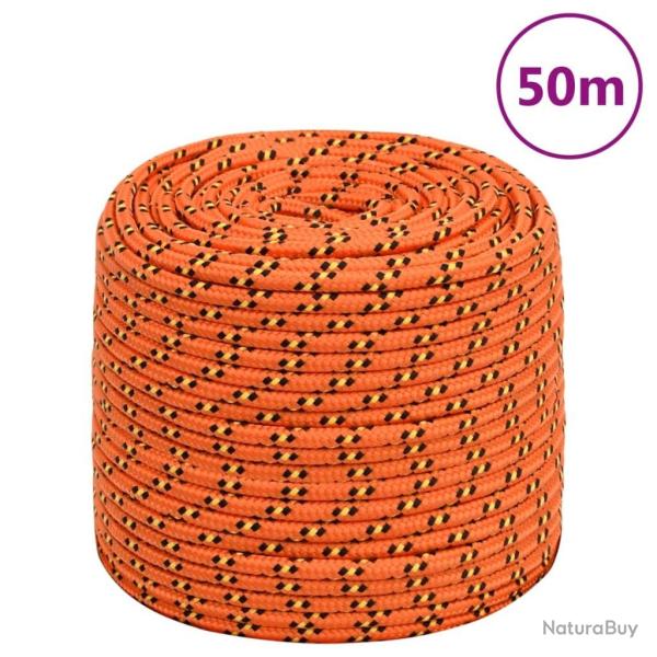 Corde de bateau Orange 8 mm 50 m Polypropyl�ne