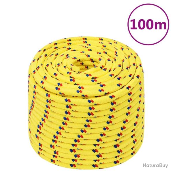Corde de bateau Jaune 12 mm 100 m Polypropyl�ne