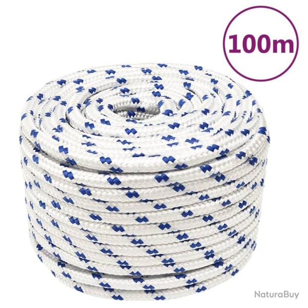 Corde de bateau Blanc 12 mm 100 m Polypropyl�ne