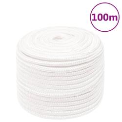Corde de bateau Blanc complet 12 mm 100 m Polypropyl&egrave;ne