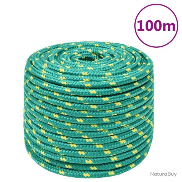 Corde de bateau Vert 12 mm 100 m Polypropyl�ne