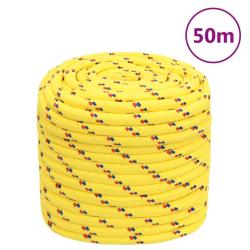 Corde de bateau Jaune 16 mm 50 m Polypropyl&egrave;ne