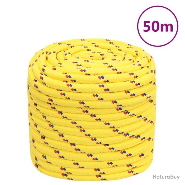 Corde de bateau Jaune 16 mm 50 m Polypropyl�ne