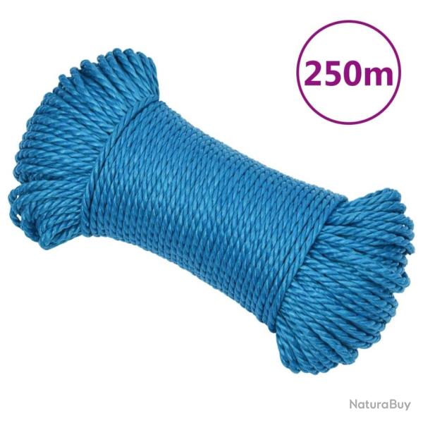Corde de travail Bleu 8 mm 250 m Polypropylne alsavelo
