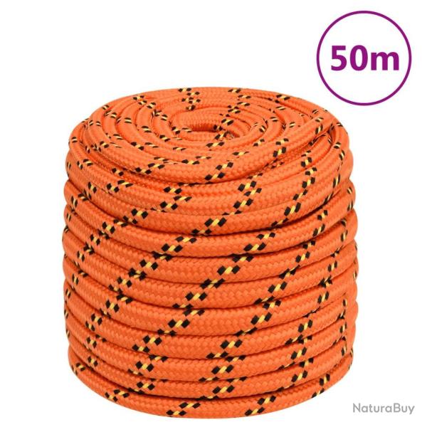 Corde de bateau Orange 18 mm 50 m Polypropyl�ne
