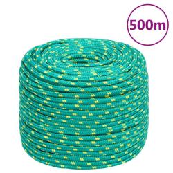 Corde de bateau Vert 10 mm 500 m Polypropyl&egrave;ne