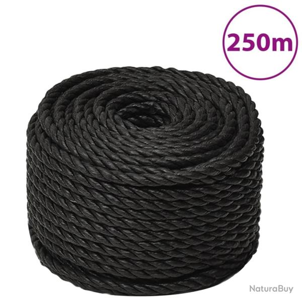 Corde de travail Noir 14 mm 250 m polypropyl�ne