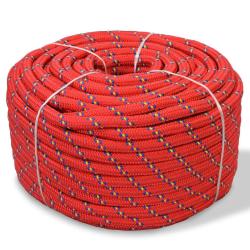 Corde de bateau Polypropyl&egrave;ne 16 mm 250 m Rouge