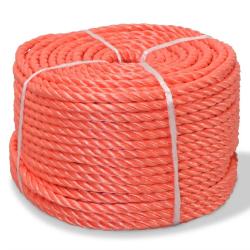 Corde torsad&eacute;e Polypropyl&egrave;ne 12 mm 500 m Orange