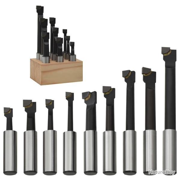 Cutters de per�age 9 pcs 12 mm � base de bois alsavelo