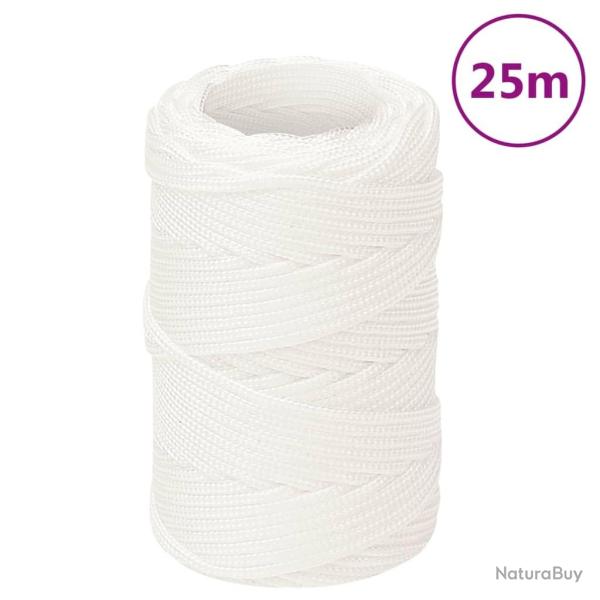 Corde de bateau Blanc complet 2 mm 25 m Polypropyl�ne alsavelo