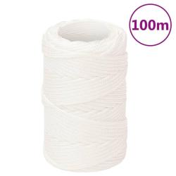 Corde de bateau Blanc complet 2 mm 100 m Polypropyl&egrave;ne alsavelo