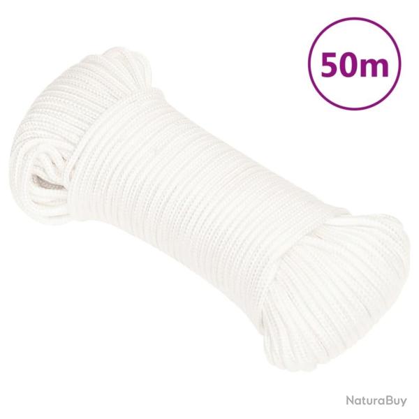 Corde de bateau Blanc complet 4 mm 50 m Polypropyl�ne alsavelo