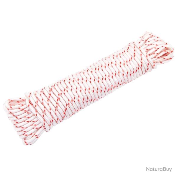 Cordon de d�marrage � tirer blanc et rouge �5 mm 10 m nylon alsavelo