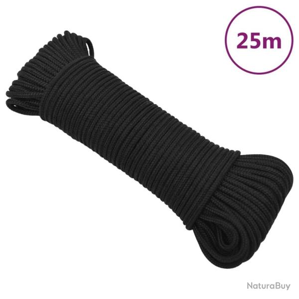 Corde de bateau Noir complet 3 mm 25 m Polypropyl�ne