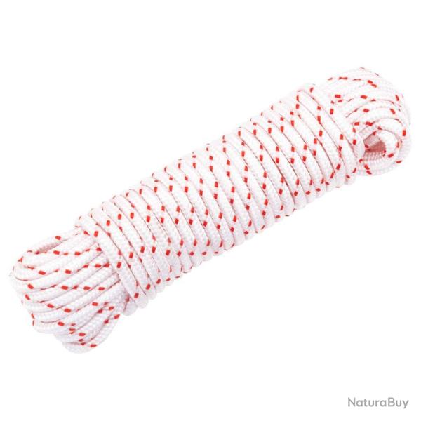 Cordon de d�marrage � tirer blanc et rouge �4 mm 10 m nylon