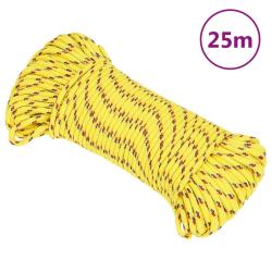 Corde de bateau Jaune 4 mm 25 m Polypropyl&egrave;ne