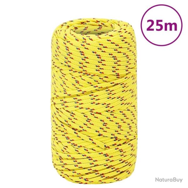 Corde de bateau Jaune 2 mm 25 m Polypropyl�ne