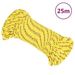 Corde de bateau Jaune 3 mm 25 m Polypropyl&egrave;ne