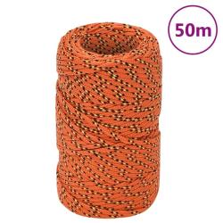 Corde de bateau Orange 2 mm 50 m Polypropyl&egrave;ne