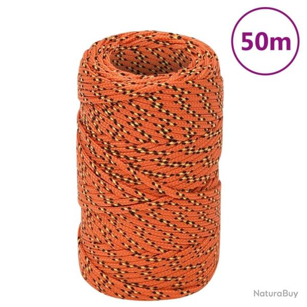Corde de bateau Orange 2 mm 50 m Polypropyl�ne