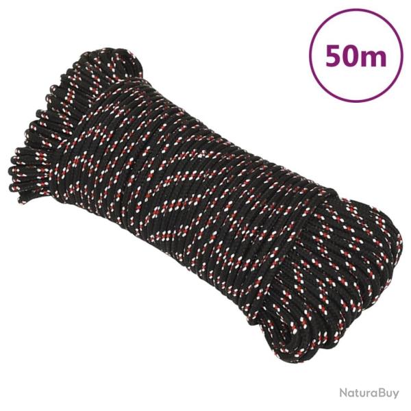 Corde de bateau Noir 3 mm 50 m Polypropyl�ne