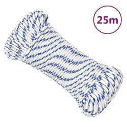 Corde de bateau Blanc 5 mm 25 m Polypropyl&egrave;ne
