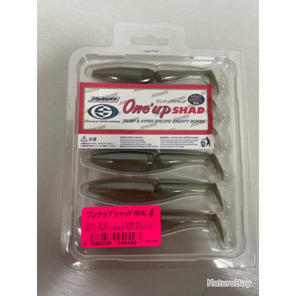 !! NEUF !! LEURRE ONE UP SHAD 4'� COL CLEAR AJI