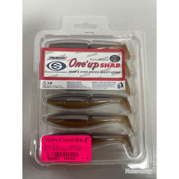 !! NEUF !! LEURRE ONE UP SHAD 4'� COL BROWN FEVER
