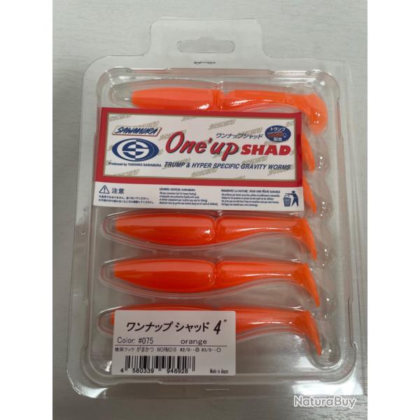 !! NEUF !! LEURRE ONE UP SHAD 4'� COL ORANGE