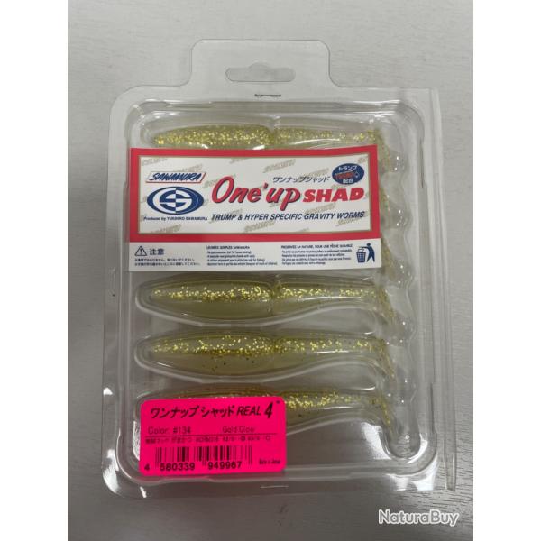 !! NEUF !! LEURRE ONE UP SHAD 4'� COL GOLD GLOW