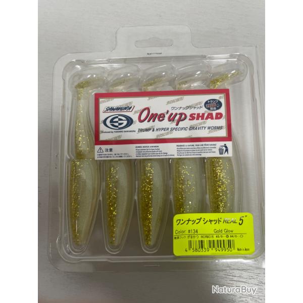 !! NEUF !! LEURRE ONE UP SHAD 5'� COL GOLD GLOW