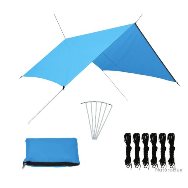 B�che d'ext�rieur bleue 4 x 4 m - Protection camping, jardin et loisirs