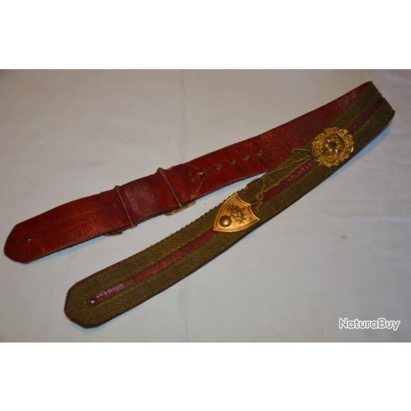 BANDEROLLE GIBERNE OFFICIER CAVALERIE HUSSARDS-CHASSEURS...EMPIRE-MONARCHIE.