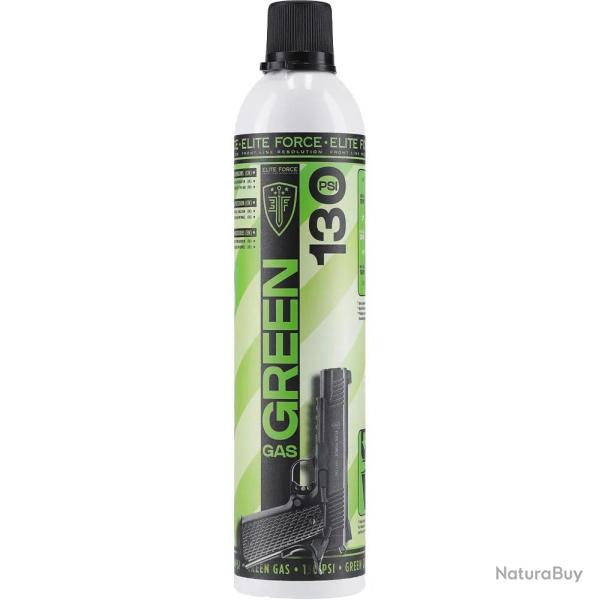 Bombe de gaz green 130PSI pour r�pliques GBB buse inox 600ml