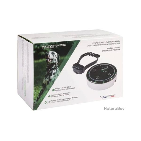 NUM'AXES - SYSTEME ANTI-FUGUE SANS FIL CANIFUGUE FUG1034 (BORNE SANS FIL + COLLIER)