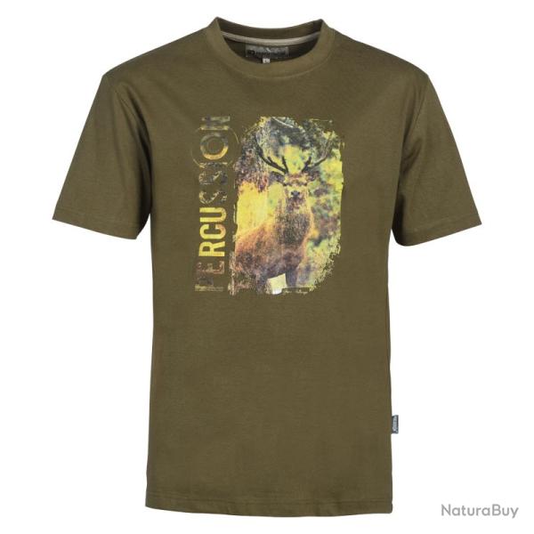 T-shirt PERCUSSION s�rigraphie cerf
