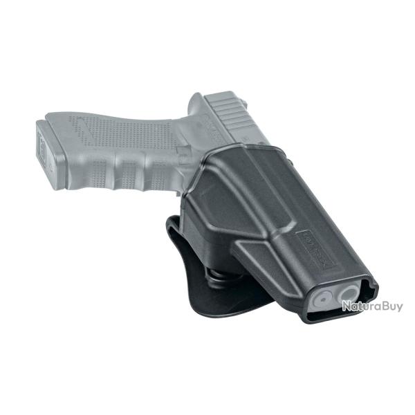 HOLSTER PADDLE RETENTION LEVIER UMAREX GLOCK 17 ET GLOCK CMPCT (18C, 19, 22GEN4)
