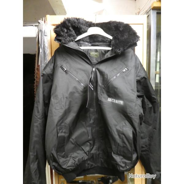 blouson noir "s�curit�" �t�/hiver taille XL