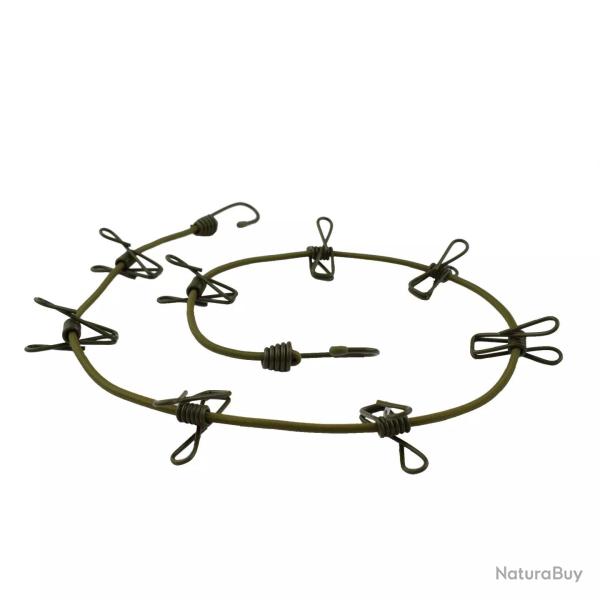 Corde  linge bivouac 8 Pinces