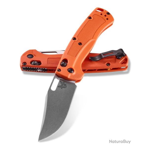 Benchmade 15535 Taggedout - Couteau Pliant Chasse CPM-154 Orange Grivory