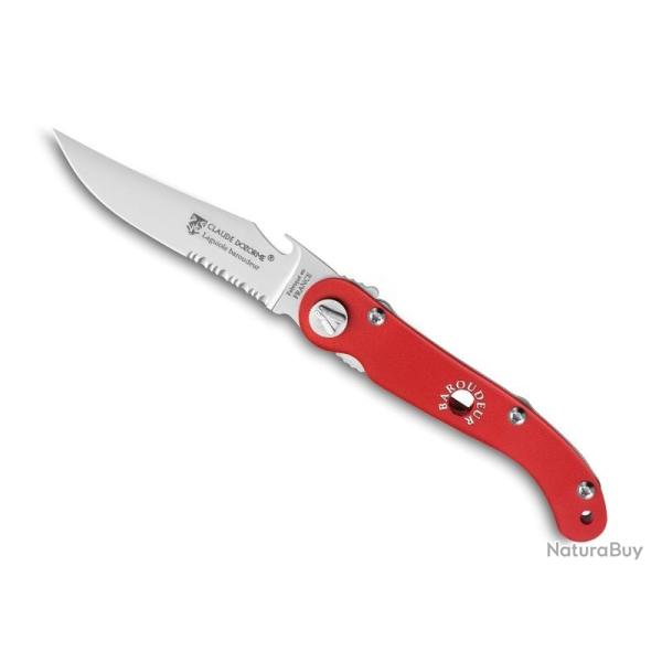 LAGUIOLE DOZORME BAROUDEUR ALU ROUGE 12CM INOX