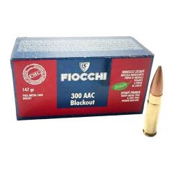 Cartouches Fiocchi .300 AAC BLACKOUT FMC - 147 grains - Bo&icirc;te de 50 cartouches