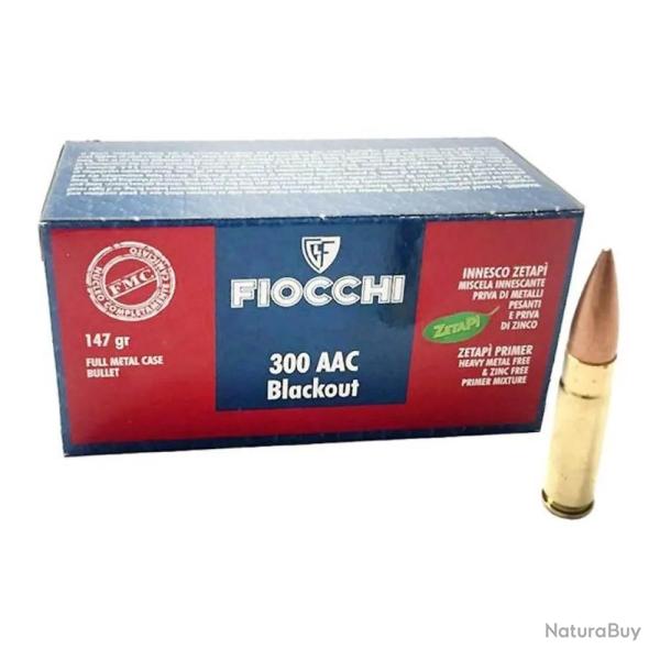 Cartouches Fiocchi .300 AAC BLACKOUT FMC - 147 grains - Bo�te de 50 cartouches