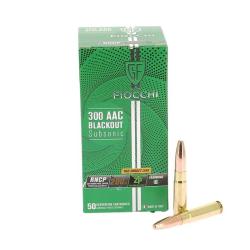 CARTOUCHES FIOCCHI calibre 300AAC Blackout Subsonic 200 grains RNCP X50
