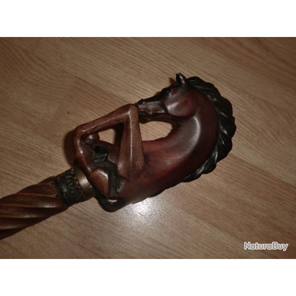 canne tete animaliere cheval  scult�
