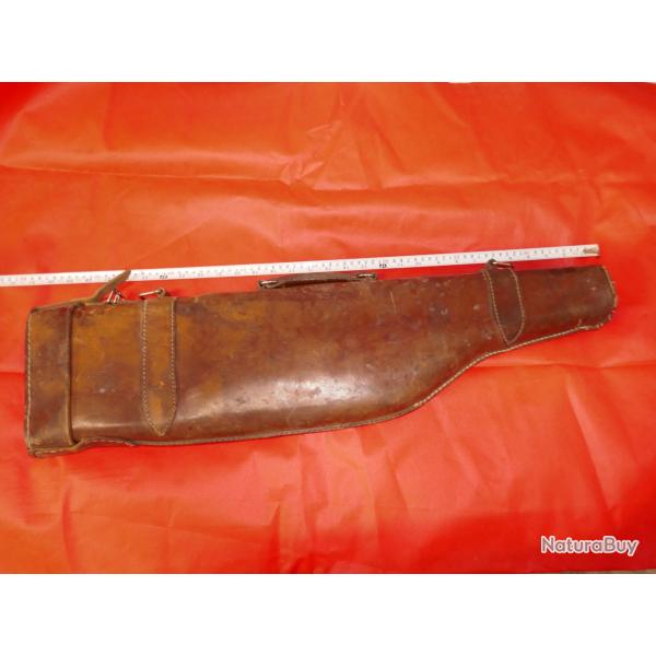 �tui jambon en cuir pour fusil juxtapos�