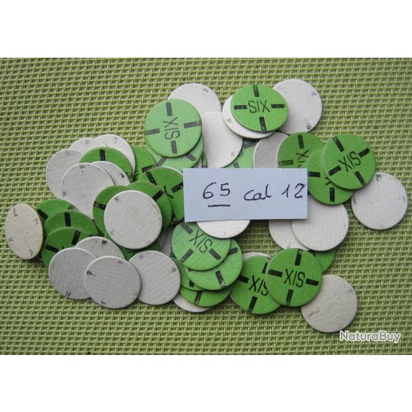 65  cartons  num�rot�s  cal  12  No  6  croisillon  ou  neutre