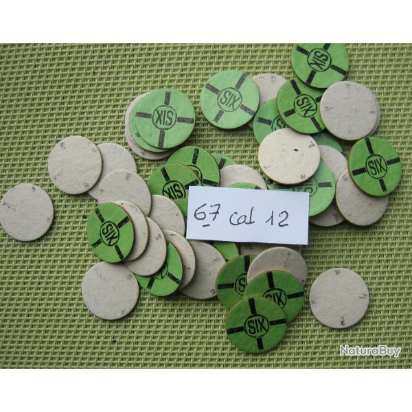 67 cartons  num�rot�s  cal  12  No  6  croisillon  ou  neutre