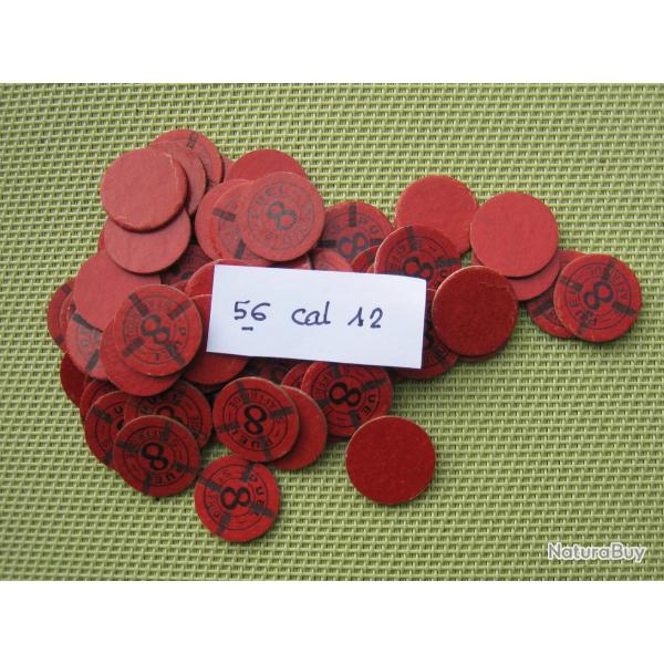 56 cartons  num�rot�s  cal  12  No  8  croisillon  ou  neutre